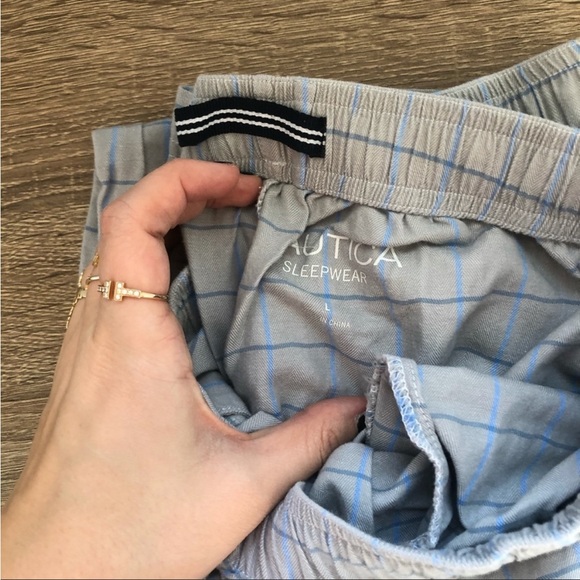 Nautica Gray Checkered PJ Pants - Picture 3 of 4